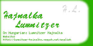 hajnalka lumnitzer business card
